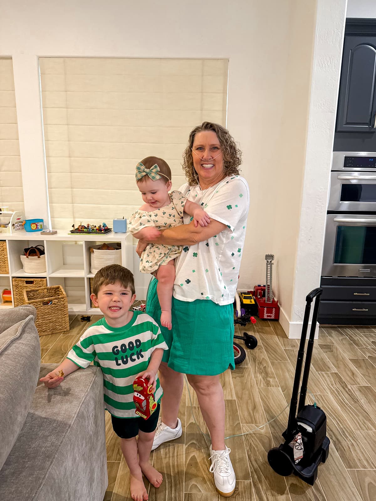 Kaden with Carter and Quinn ready for a Play & Gather playdate